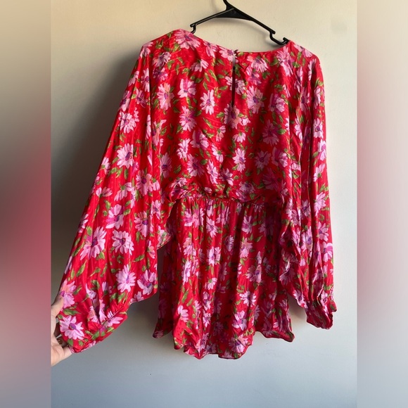 LoveShackFancy|| Anila Mini Dress in Mambo Red, Size Small, Worn Once, Floral - Picture 7 of 9